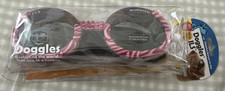 Doggles ILS ~ LARGE 50-95 lbs ~SMOKE LENS/PINK ZEBRA FRAME~  Goggles For Dogs