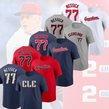 HOT - Parker Messick #77 Cleveland Guardians 2026 Player Name & Number For Fans
