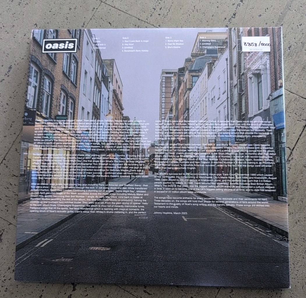 Oasis (What's The Story) Morning Glory? 30th Anniv Blood Records