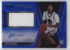 2020-21 Certified Freshman Fabric Signatures Blue 46/49 James Wiseman Auto 1b1g