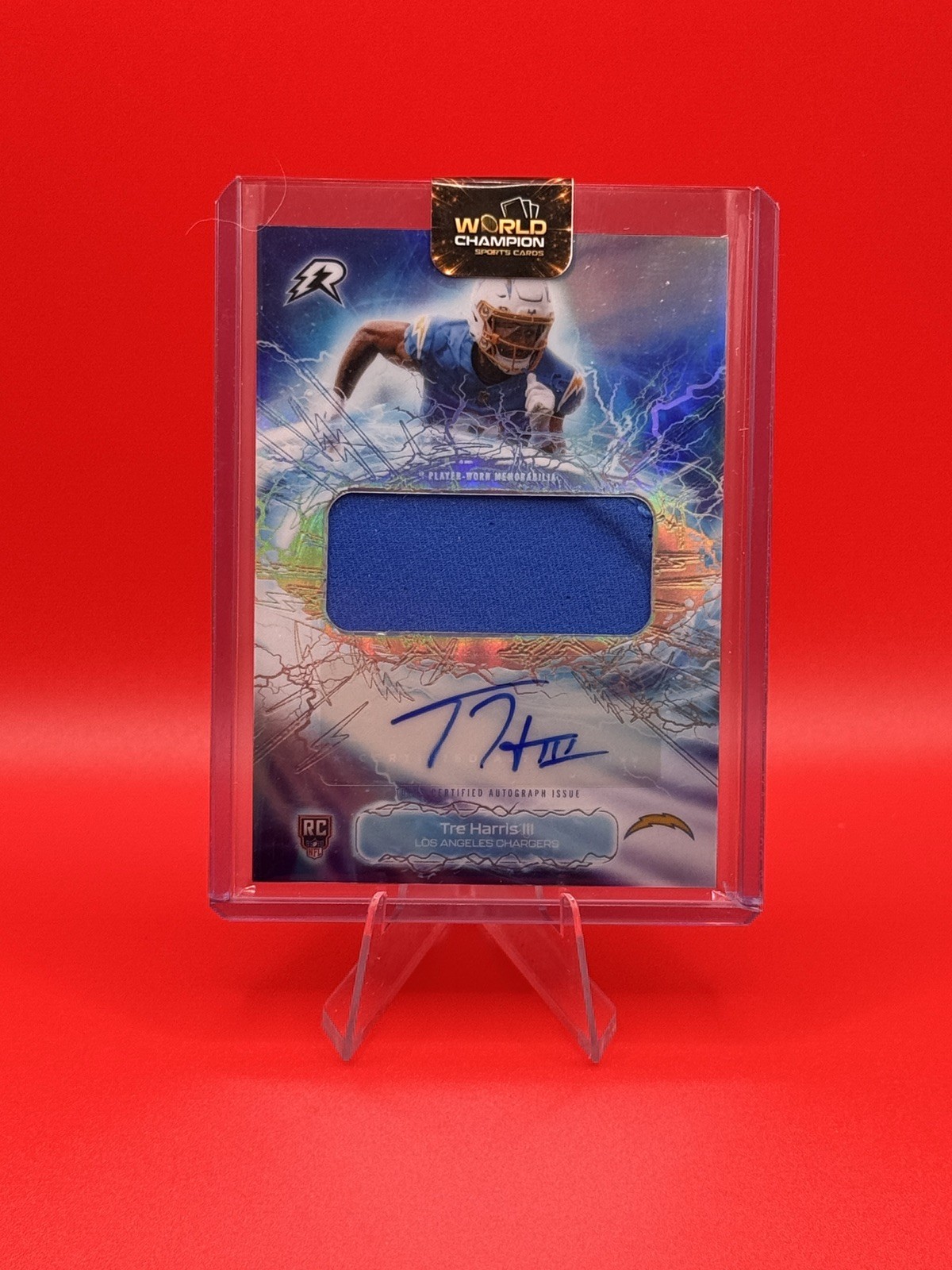 TRE HARRIS III 2025 TOPPS RESURGENCE RADIAL ROOKIE RPA PATCH RC AUTO CHARGERS ⚡️