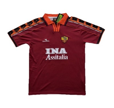 AS Roma 1998-99 Francesco Totti #10 Home Retro Vintage Soccer