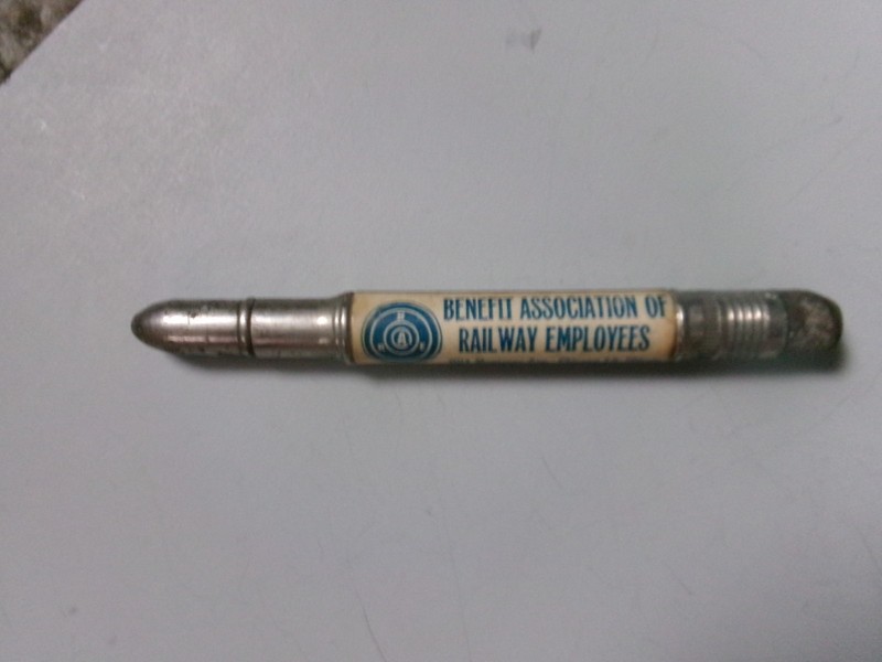 Vintage Benefit Association of Railroad Employees Bullet Pencil