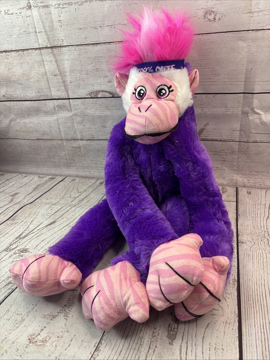 Hanging Mohawk Monkey Plush Soft Stuffed Animal 22 Inches Long