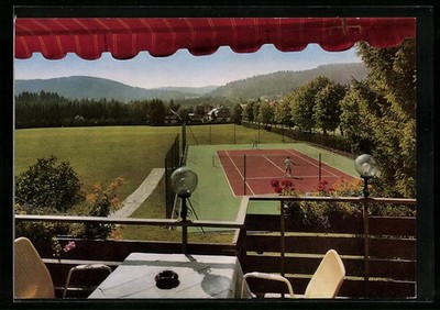 AK Hinterzarten /Schwarzwald, Hotel Weisses Rössle, Tennisplatz, Bes. Fam. H. u 