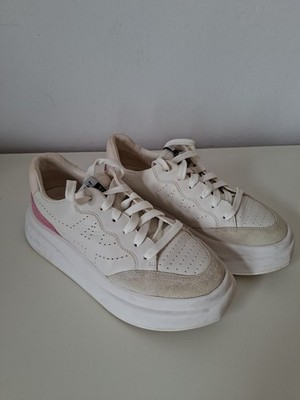 Ash Sneaker Gr 38 Plateau Creme Rosa Pink Trendy Leder Top