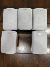 Coby CS-P94 5.1 Home Theater Surround Sound Satellite Speakers Set of 5 Gray