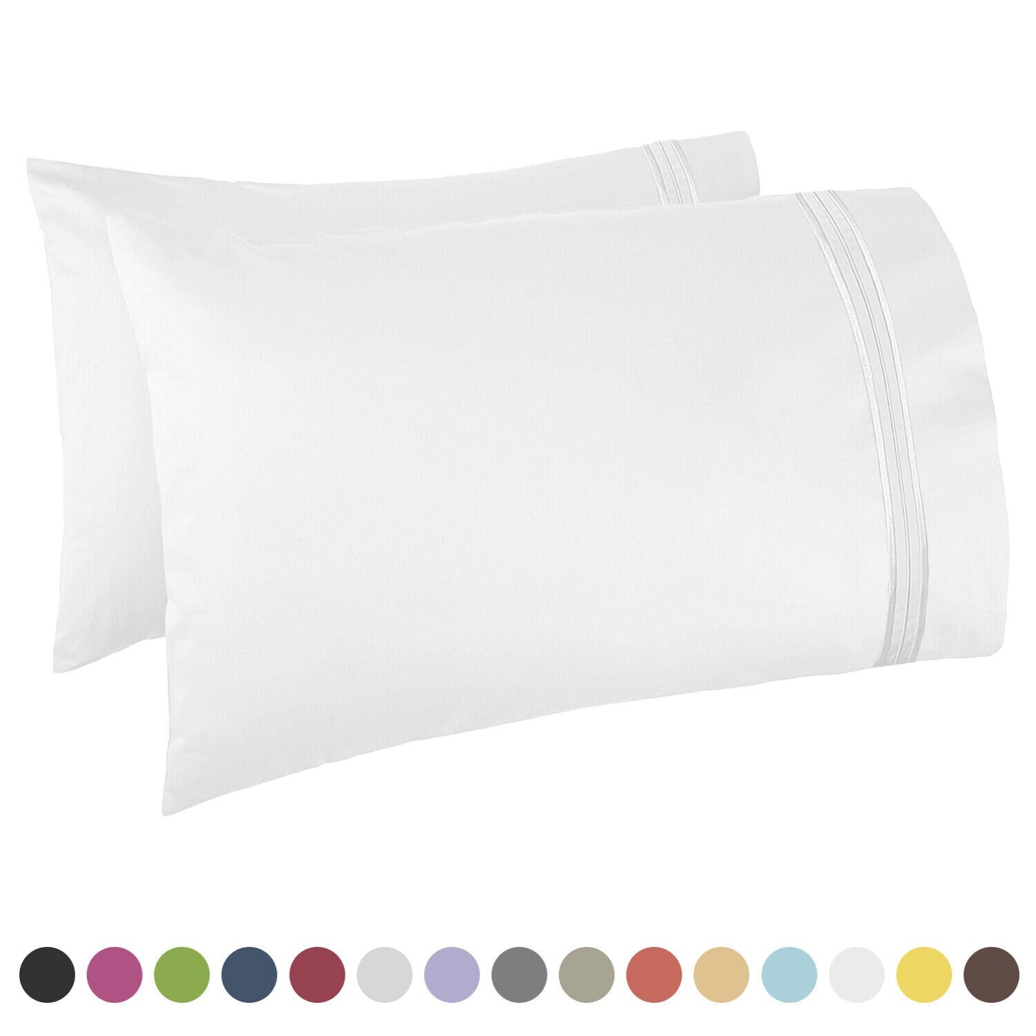 pillow covers set of 2 genuine pillow covers kids Pillow White Black Red Coffee-image