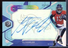 K.J. Hamler Card 2020 Panini Elements Rookie Neon Signs Blue #20 