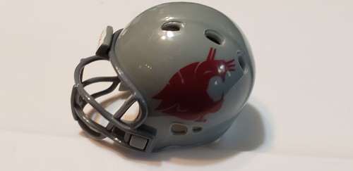 WASHINGTON STATE COUGARS GRAY PAC 12 #1391 FOOTBALL POCKET PRO HELMET RIDDELL - Picture 3 of 4