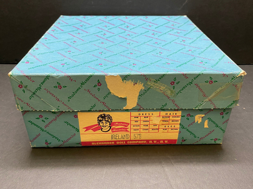 EMPTY BOX ONLY for Vintage Madame Alexander 8” Doll Ireland #578 - Picture 1 of 15