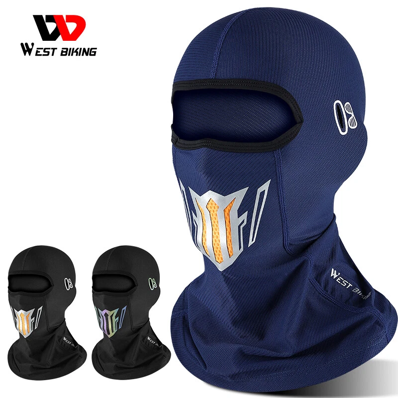 Cycling Cap Motorcycle Balaclava Ice Silk Sports Face Mask Cover Headgear Hat - Image 2 of 4