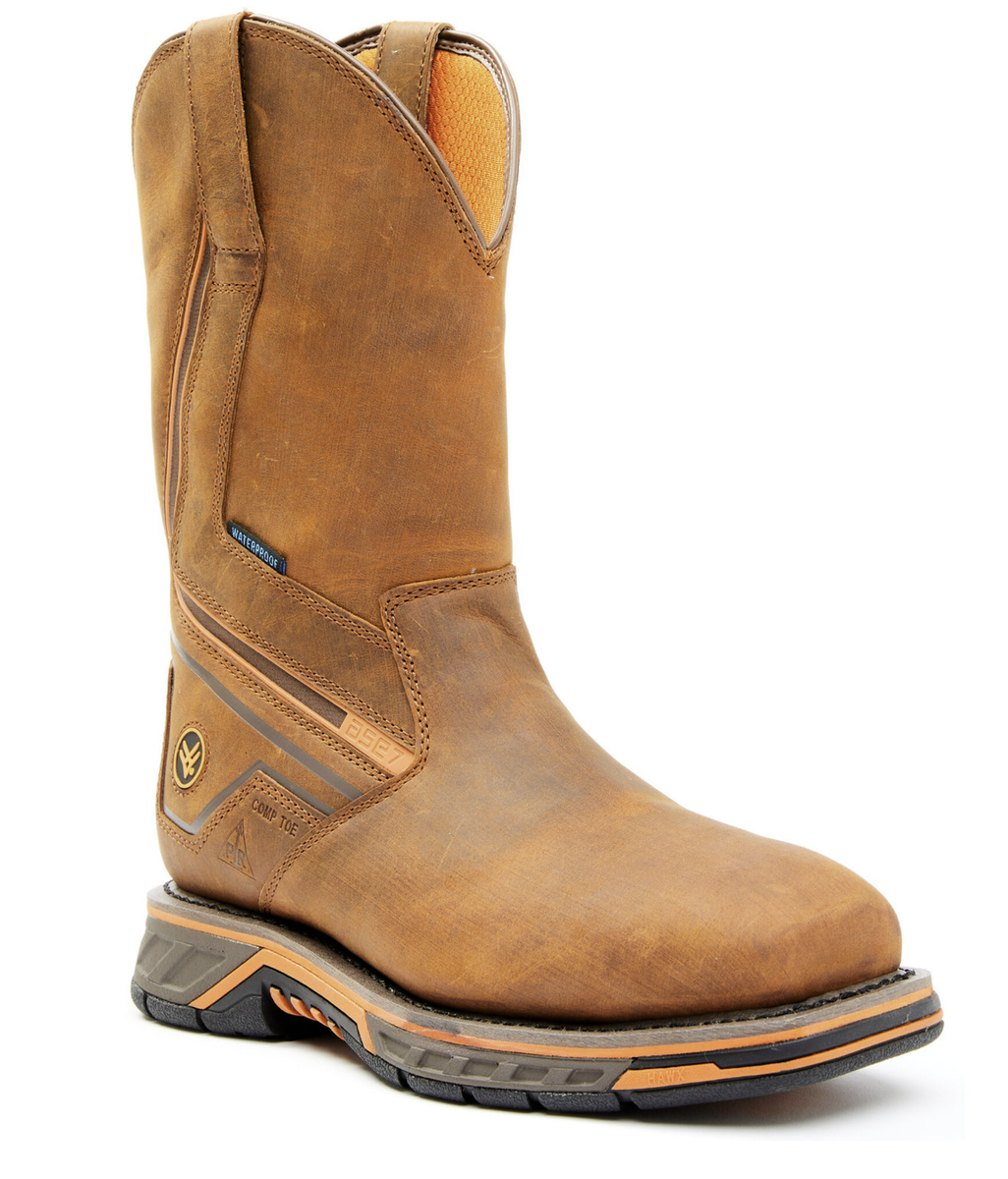 HAWX MEN'S RADIAN WATERPROOF WESTERN WORK BOOTS - COMPOSITE TOE
