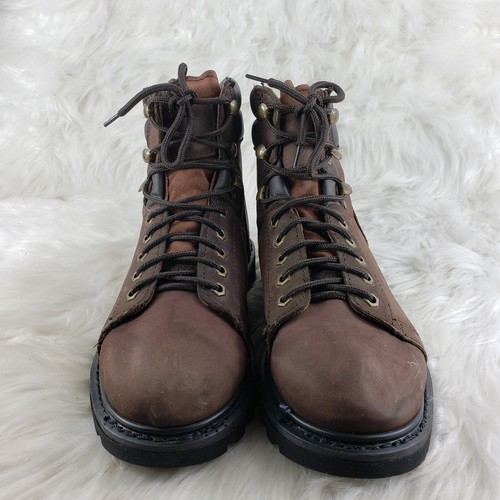 WESTERN CHIEF 601E Brown Leather Work Boots Mens Size US 8.5 EUR 41.5 - Picture 4 of 6