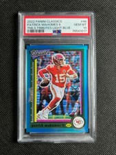 2021 Classics Timeless Tributes Light Blue /5 SSP #46 PATRICK MAHOMES II PSA 10