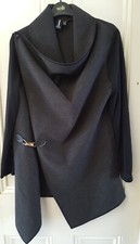 Stunning Grey Wrap-over Cardigan / Jacket By Izabel London - Uk 10