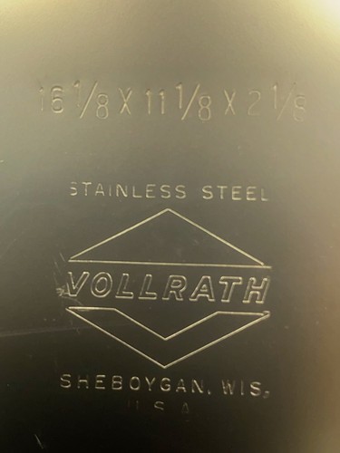 Vintage Vollrath Bake and Roast Covered Pan Stainless Steel,16”x 11” x2" NEW - Picture 9 of 12