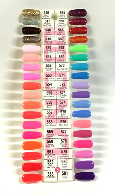 DC&DND Daisy Color Chart Gel Polish Color Sample Chart Palette Display Swatch