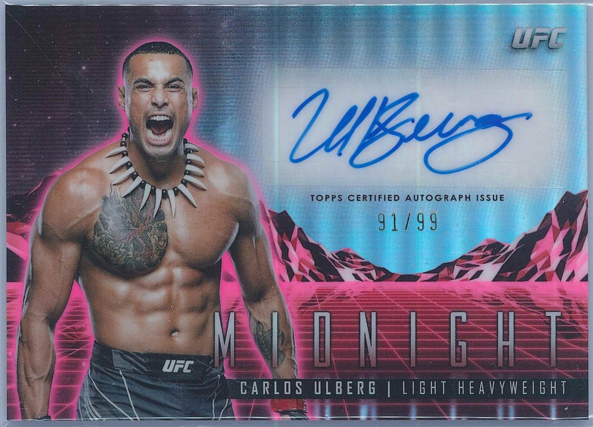 2024 Topps Midnight UFC Carlos Ulberg Horizons Signatures Twilight