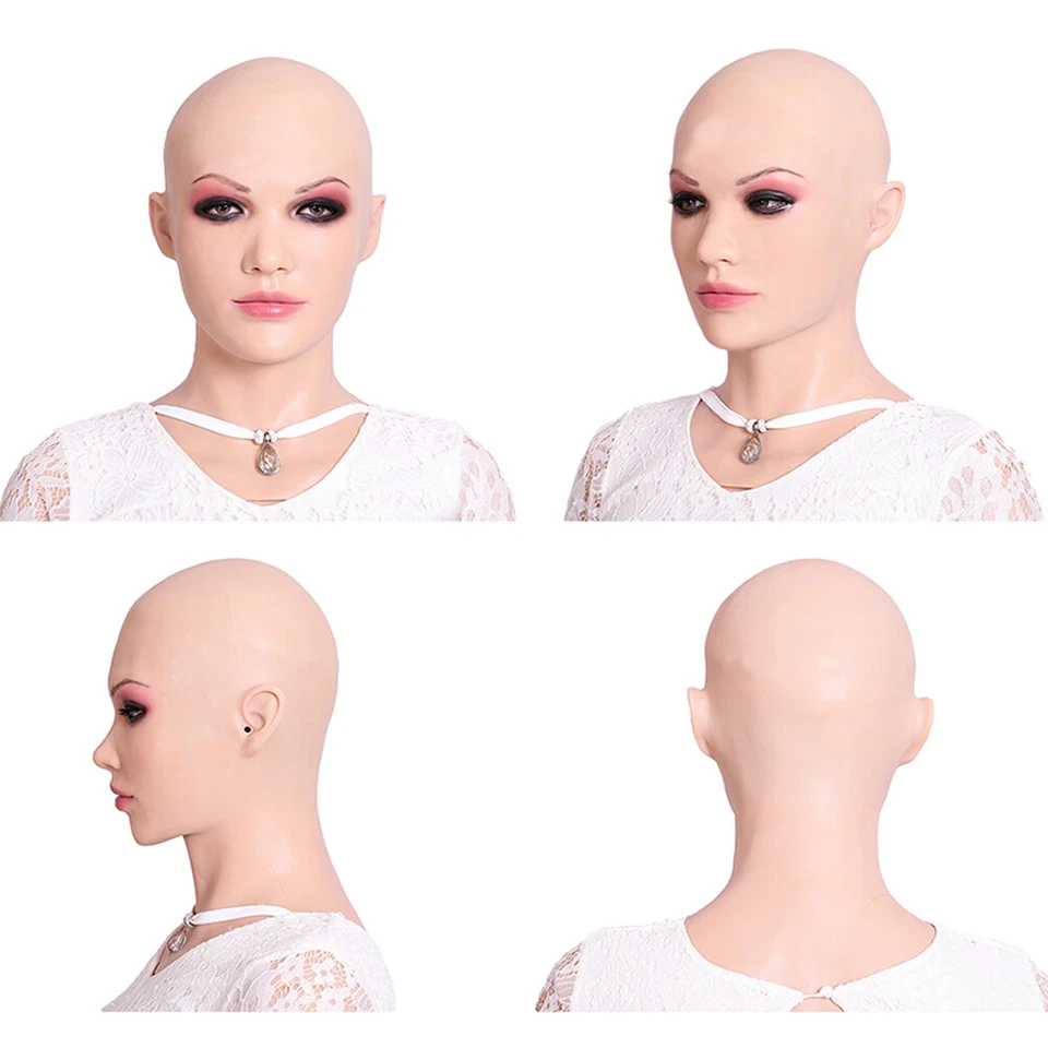 Dokier Realistic Silicone Female Mask Full Face Disguise Crossdresser Cosplay - Image 3 of 4