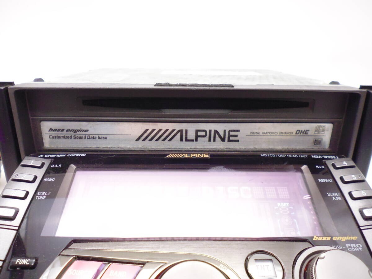 ALPINE MDA-W933J CD MD PLAYER AUX CAR AUDIO 2DIN DECK Tested | eBay