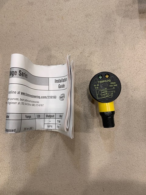 146435 Banner T18sp6lpq Photoelectric Sensor 2m Range For Sale