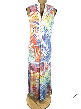 Cappagallo Women’s Maxi Dress Size 4 Tropical Colorful Cruise Beach Coastal