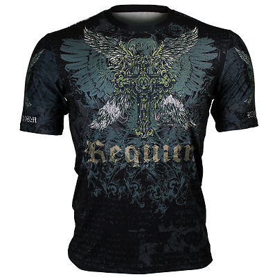 BTOPERFORM [FR-349] Full graphic Crew neck print T-shirt Training Sport Gym MMA