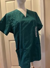 Cherokee workwear SCRUBS green womens small top NEW w Tags