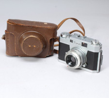 TARON 35 RANGEFINDER WITH TAMIOKA LAUSAR 4.5CM F/2.8 LENS  CASE SLOW SHUTTER