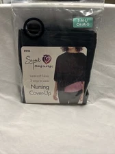 Secret Treasures Nursing Cover Up Black Stretch - Size: S-M-L - NIP