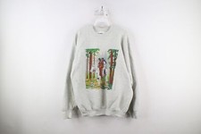 Vintage 90s Womens XL Distressed Nature Horse Indian Crewneck Sweatshirt USA