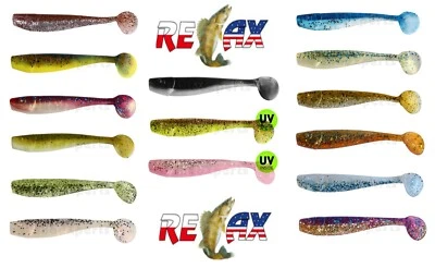 2 Relax King Shad Gummifische Zander Köder Hecht 8cm 11cm 14cm Gummiköder Barsch