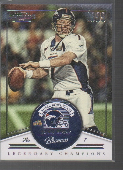 JOHN ELWAY 2012 PANINI CONTENDERS LEGENDARY CHAMPIONS #11