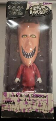 The Nightmare Before Christmas Lock Head Knocker NECA Hand Painted Bobble Head