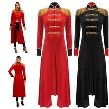 Womens Gothic Jacket Fringe Shoulder Blazers Renaissance Ringmaster Costume