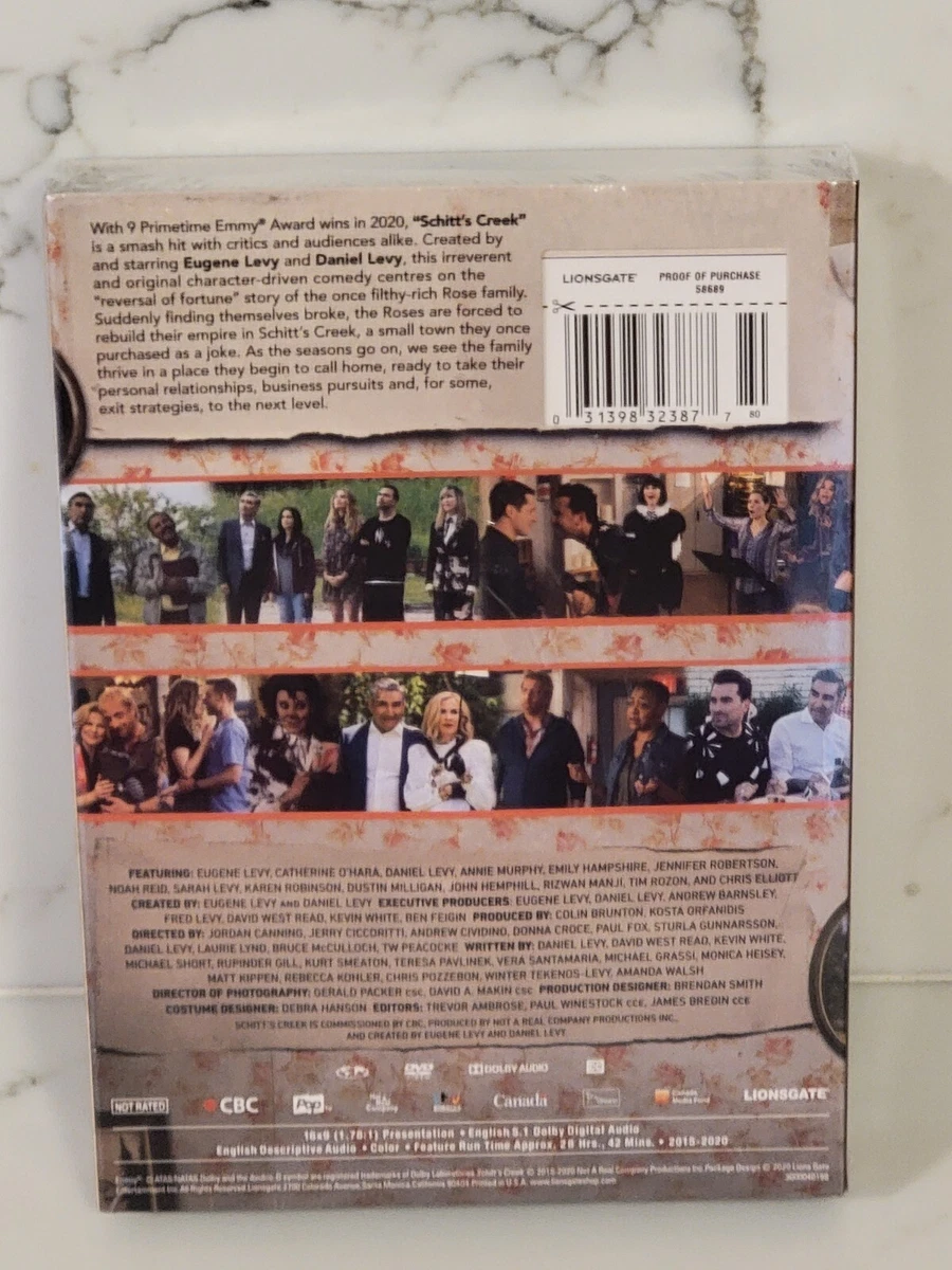 Schitt's Creek Complete Collection Seasons 1-6 ( DVD 15-Disc Set ) New & Sealed