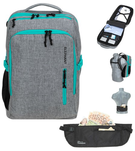 Reiserucksack Gepäck Rucksack Handgepäck IATA Elephant Fly Laptopfach Wahl+hb - Bild 8 von 72