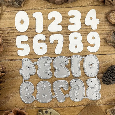 Digit Numeral Metal Cutting Dies Mold Scrapbook Paper Mould Blade Punch Stencil