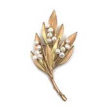 MICHAEL MICHAUD Ash Leaf Pin #5964 AB