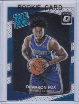 DE'AARON FOX ROOKIE CARD 2017 Donruss Optic RATED RC Sacramento Kings Basketball