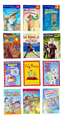  LOT OF 12 - Step Into Reading/Scholastic Readers Books Mixed - LEVELS 3 & 4 