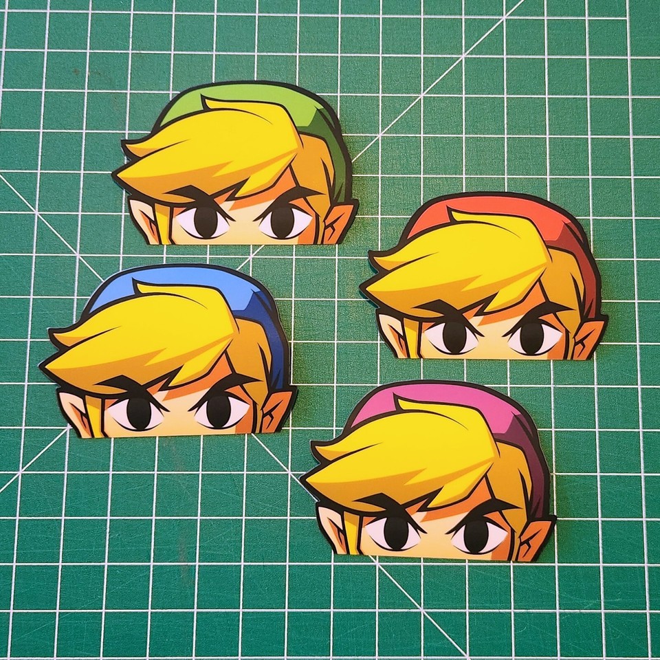 Toon Link Peeker - ZELDA - Vinyl Sticker / Car Decals - matte ...