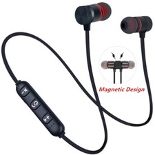 5.0 Bluetooth Wireless Earphones Neckband Magnetic Headphones Stereo Earbuds Mic