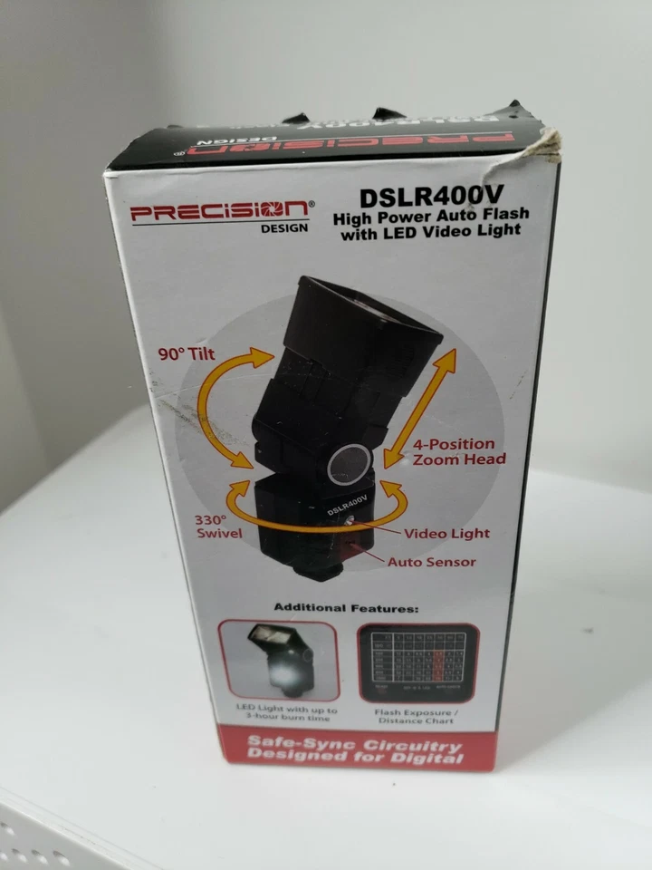 Precision Design High Power Auto Flash with LED Video Light-DSLR400V - Image 4 of 4