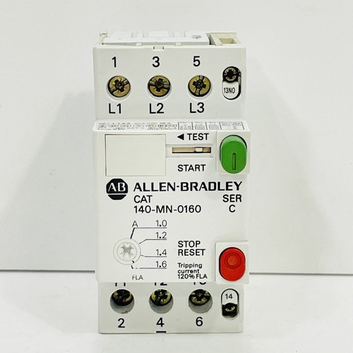 Allen Bradley 140-MN-0160 Ser. C Manual Motor Starter 140-A10 ~Good Clean Used~