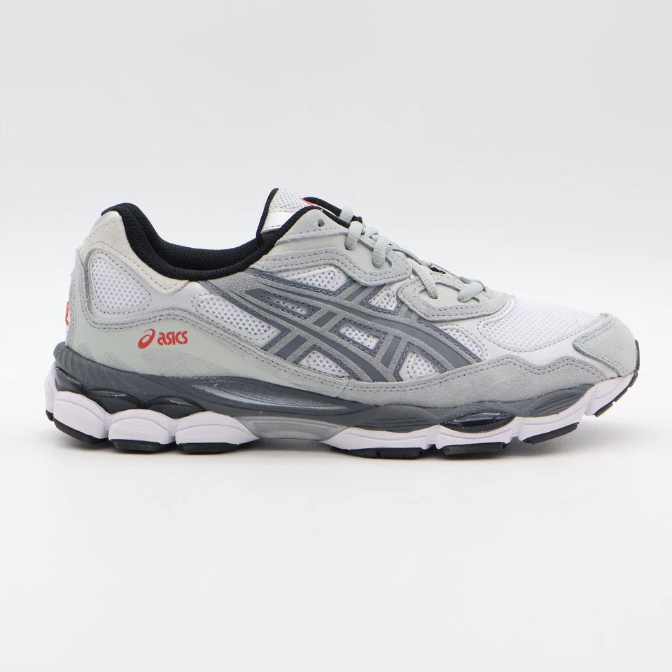 1201A789-102 Asics Gel-NYC Blanco Acero Gris Rojo (Hombre) - Imagen 3 de 4