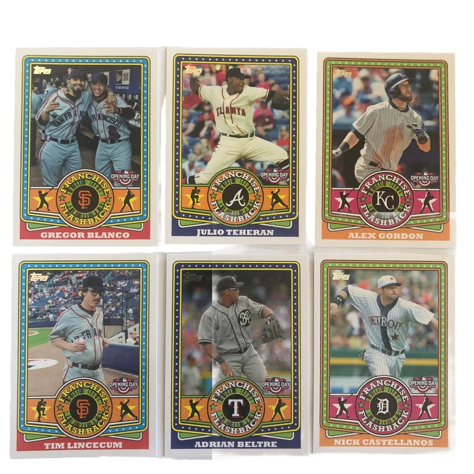 2015 Topps Opening Day Inserts Franchise Flashback 19 Card lot - Image 2 of 4