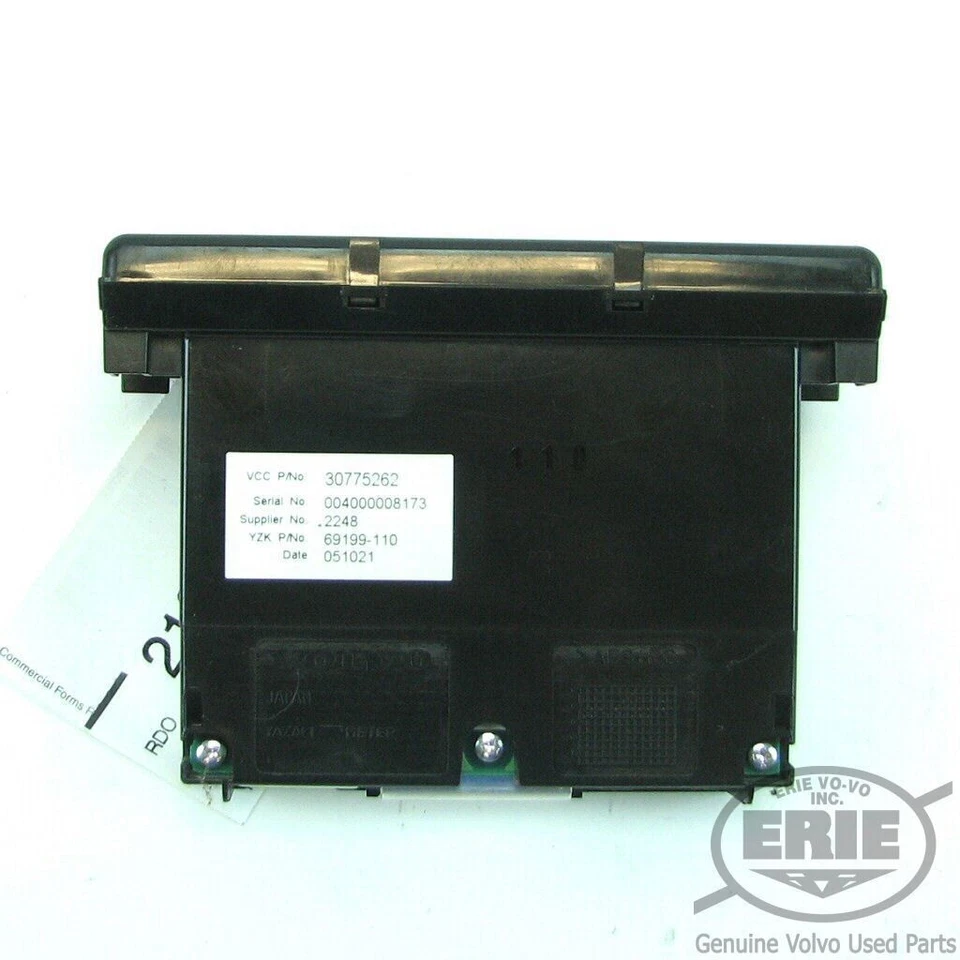 Volvo S40 V50 C30 C70 Infotainment Control Display LCD Screen p/n 30775262 - Image 2 of 3