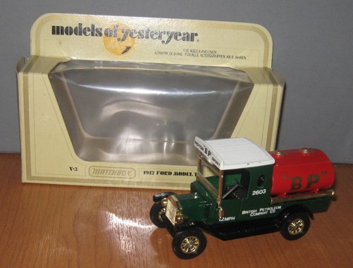 Matchbox Yesteryear Y3 Model T Ford Tanker BP Gold Wheels Issue 6 - 第 1/7 張圖片